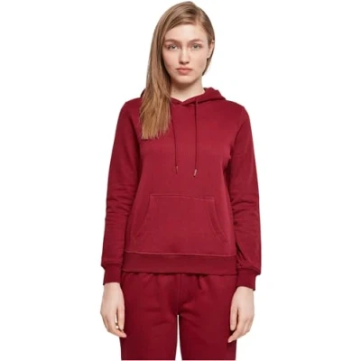 Abbildung von Build Your Brand Damen BB007 Ladies Basic Hoody Kapuzenpullover, Burgundy, 4XL