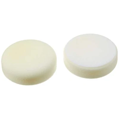 Abbildung von ALCLEAR 558030H Schleifpad, Auto Polierschwämme, hart, Durchmesser: 80x25 mm, weiß, 2er Set, Polierpad polieren Pad Schwamm Polierschaum f. Poliermaschine