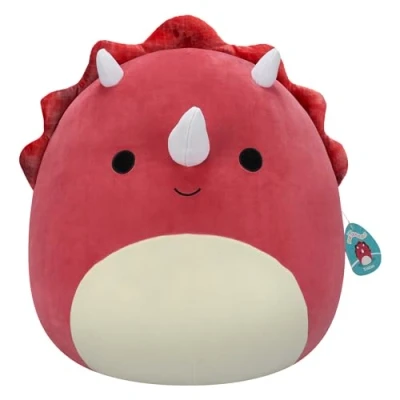 Abbildung von Squishmallows SQCR06659 Tristan der Triceratops 50 cm, offizielles Jazwares Plüsch, superweiches Kuscheltier