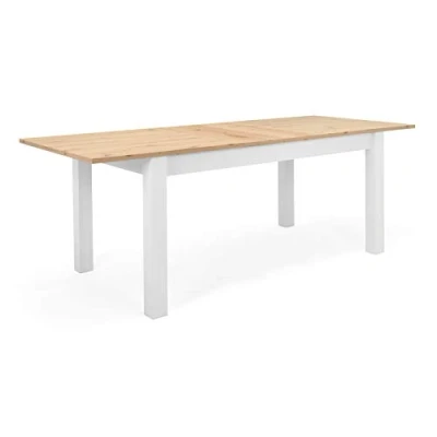 Abbildung von Finori Esstisch Bergen, Ausziehtisch, Landhausstil, 160(215)x90, weiß / (No Set), modernes und zeitloses Design