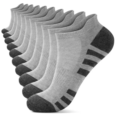 Abbildung von YouShow Sneaker Socken Herren 47 50 Knöchelsocken Grau 10 Paar