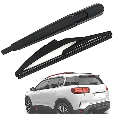 Abbildung von Heckscheibenwischer für Citroen C5 Aircross, Heckwischerarm Wischerblatt Heckscheibe Windschutzscheibe Heckscheibenwischerarm Set Ersatz