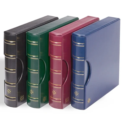 Abbildung von Leuchtturm, Excellent Classic, Album (13 Ringe) ohne inhalt inkl. Schutzkassette Grün Abm: 305x315x60 mm. pro Stk.