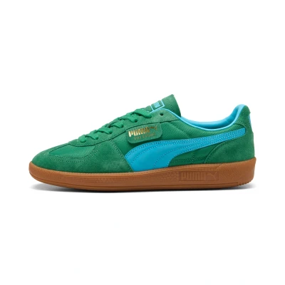 Abbildung von Puma Palermo Vintage Update Unisex Sneaker low, Größe: 42, Archive green/bright aqua Leder und textil