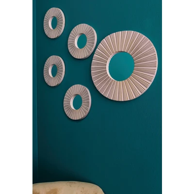 Abbildung von Myflair Möbel &amp; Accessoires Dekospiegel &quot;5tlg.Wanddekoset&quot;, (Set, 5 St.), Wandspiegel, Wanddeko, rund, 1x Ø 40 cm 4x 25 cm, Wohnzimmer