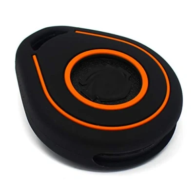Abbildung von Schlüssel Hülle HAB für Motorrad Silikon Cover Keyless Go Fahrzeugschlüssel (Schwarz Orange)