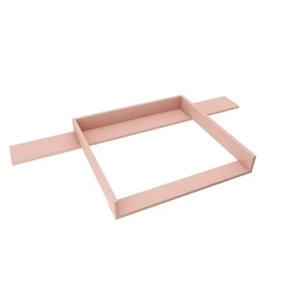 Abbildung von regalik Wickelaufsatz mit Platte für Hemnes von IKEA, Wickeltischaufsatz 50x160 cm Kommoden, Abnehmbar Wickelkommode aufsatz, Gerade Frontplatten, Rose, 1 mm ABS Material