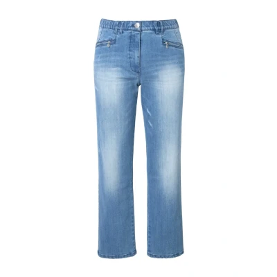 Abbildung von Ulla Popken Damen große Größen Übergrößen Plus Size Jeans Mony, Vintage Look, konisches Bein, Stretch