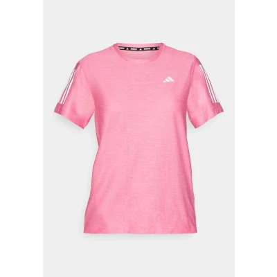 Abbildung von adidas Damen Own The Run Base Tee, Lucid Pink/White, XL