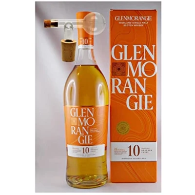 Abbildung von Glenmorangie Original Single Malt Whisky 10 Jahre + 1 Glaskugelportionierer zum feinen Dosieren