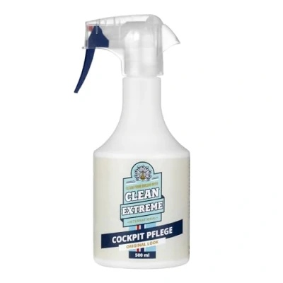 Abbildung von CLEANEXTREME Auto Cockpit Pflege 500 ml Spray Reinigung Kunststoffpflege und seidenmatter Glanz Pflegemittel für den Innenraum