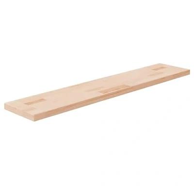 Abbildung von vidaXL Regalboden, Regalbrett mit viel Stauraum, Holzplatte zur Aufbewahrung, Wandboard Einlegeboden Wandregal, Unbehandeltes Massivholz Eiche