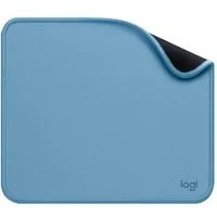 Abbildung von Logitech Mouse Pad Studio Series, Computer Mauspad mit Anti Rutsch Gummiboden, Leichtes Gleiten, Spritzwassergeschützt, Langlebige Materialien, Tragbar, Frisches, modernes Design Blau/Grau