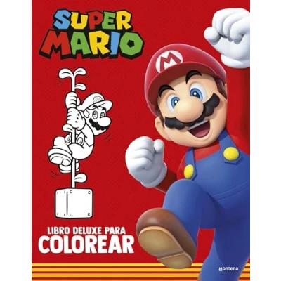 Abbildung von Super Mario Libro deluxe para colorear: de actividades Bros (Montena)