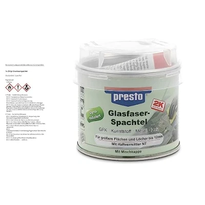 Abbildung von presto 601013 Glasfaser Spachtel styrolreduziert 250 g