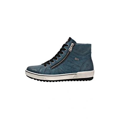 Abbildung von Remonte Damen Low Top Sneaker D0700, Frauen Halbschuhe,lose Einlage,wasserabweisend,remonteTEX,Freizeit,sportlich,straßenschuhe,blau (12),38 EU