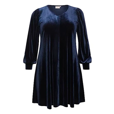 Abbildung von Kaffe Curve Kchellen Freizeitkleid, Damen, Größe: 50/52, Midnight marine