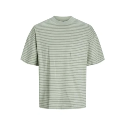 Abbildung von Jack &amp; Jones Gestreift Tshirt print, Herren, Größe: XS, Desert sage