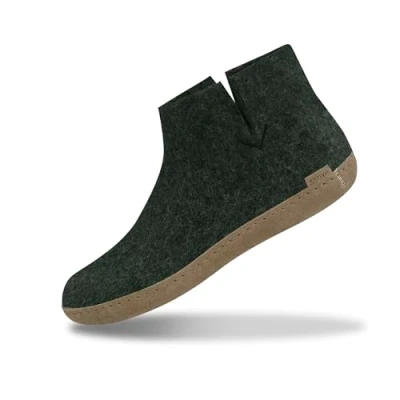 Abbildung von glerups dk Ledersohle Hausschuh Boots Natürliches Material, Schützt vor Geruch, Bequem und weich