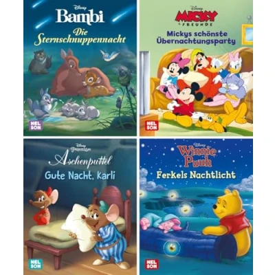 Abbildung von Nelson Mini Bücher: 4er Disney Gutenacht Geschichten 1 4: Set im praktischen Mitnahmeformat (Nelson Ein großer Spaß kleinen Format)