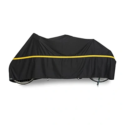 Abbildung von VK International Unisex Erwachsene Tandem DE Luxe Fahrradschutzhülle, schwarz, 300 x 120 cm
