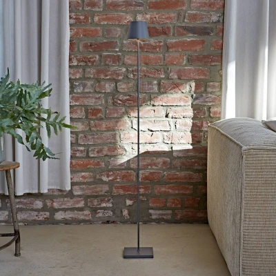 Abbildung von LED Akku Stehlampe Nuindie IP54 120 cm rund USB C grafit