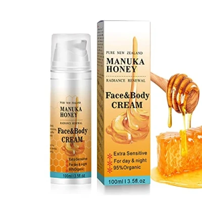 Abbildung von Manuka Honig Gesichtscreme Gesichtsfeuchtigkeitscreme Beruhigende, feuchtigkeitsspendende 2 in 1 Gesichts &amp; Körperfeuchtigkeitscreme Körpercreme 100ml