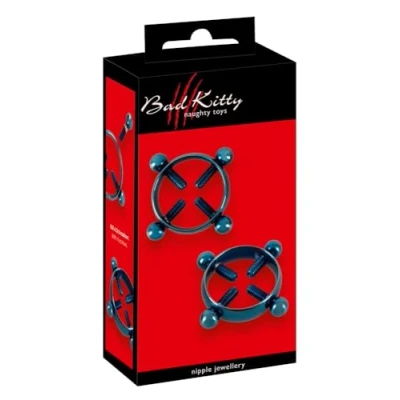 Abbildung von Nippelklemmen „Nipple Jewellery Blue Moon“, 6 g pro Stück, jeweils 4 Justierschrauben