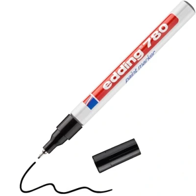 Abbildung von edding 780 glanslakmarker zwart 10ST 0,8 mm / 4 9 001