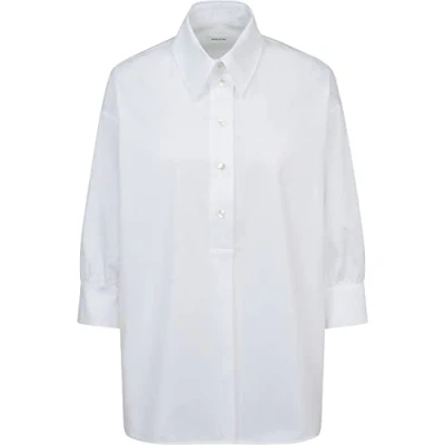 Abbildung von Seidensticker Damen Regular Fit Dreiviertelarm Bluse, Weiß, 36