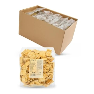 Abbildung von KoRo Bio Cracker Rosmarin 6 x 500 g Knackiges Gebäck auf Weizenbasis Mit würziger Rosmarinnote Perfekt zu Wein, Aperitiv oder Käse