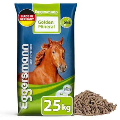 Abbildung von Eggersmann Mein Pferdefutter Golden Mineral 25 kg Mineralfutter für Pferde &amp; Ponys Nährstoffreiches Zur optimalen Rundumversorgung Ergänzung des Grundfutters
