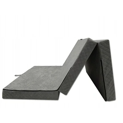 Abbildung von Odolplusz Premium Klappmatratze faltbar klappbar Gästematratze Made IN EU 200x120x10cm als Matratze Gästebett einsetzbar (Grau)