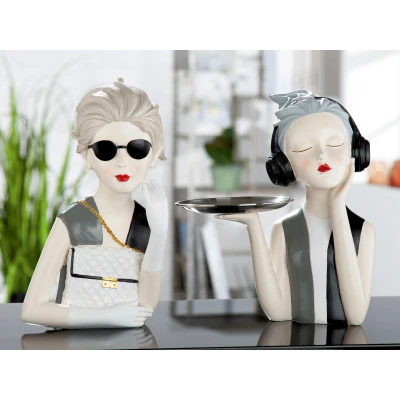 Abbildung von GILDE Dekofigur &quot;Figur Lady mit Handtasche&quot;