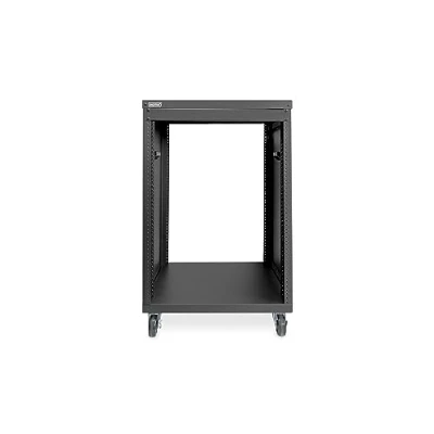Abbildung von DIGITUS Universal 19 Zoll Equipment Rack 16HE unmontiert Audio Video Zubehör Traglast 136 kg mit Rollen schwarz