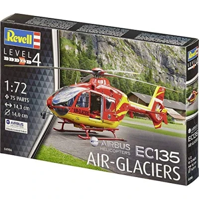 Abbildung von Revell EC135 Air Glaciers, Rotorcraft model, Montagesatz, 1:72, EC135, Beide Geschlechter, Kunststoff