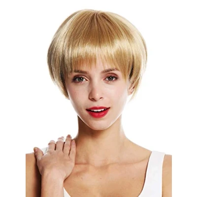 Abbildung von WIG ME UP VK 53 24B Perücke Damenperücke kurz glatt Page Pagenschnitt Blond Goldblond