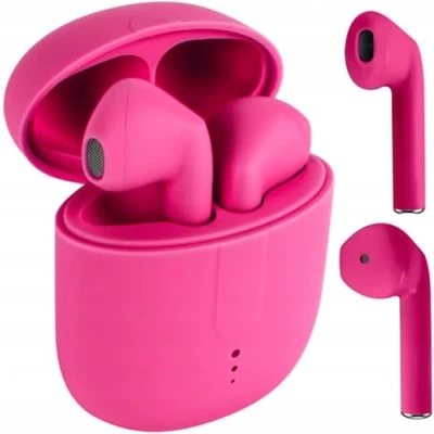Abbildung von Setty Kopfhörer Headset Kabellos Bluetooth 5.0 TWS Wireless Earphone In Ear Ohrhörer, Stereo Headsets kabelloses Laden und Tragbare Ladehülle für Android/iPhone/Samsung/Huawei (rosa)