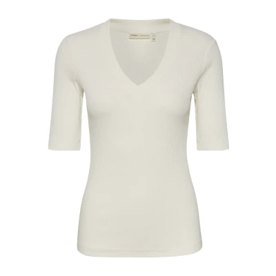 Abbildung von Inwear Dagnaiw V Tshirt basic, Damen, Größe: XS, Whisper white