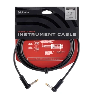 Abbildung von Planet Waves PW AMSGRR 10 American Stage Instrumentenkabel 3m (10 Fuß) schwarz