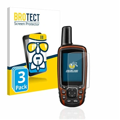 Abbildung von BROTECT Schutzglas für Garmin GPSMAP 64s (3 Stück) Schutzfolie Panzer Folie Glas [Extrem Kratzfest 9H, Anti Fingerprint, Ultra Transparent]