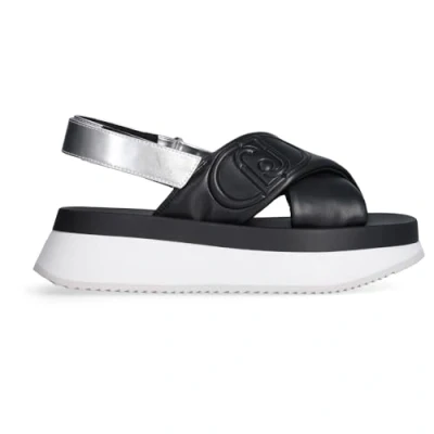 Abbildung von Liu Jo Damenschuhe, Modell Sandalen BA5089EX097, aus Kunstleder., Schwarz , 37 EU