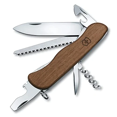 Abbildung von Victorinox Schweizer Taschenmesser, Forester, Swiss Army Knife, Multitool, 10 Funktionen, Feststellklinge, Dosenöffner, Schraubendreher