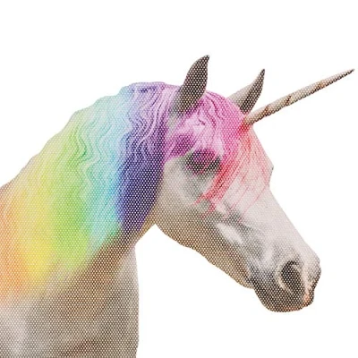 Abbildung von Thumbs Up Ride With Unicorn Fenstersticker &quot;Einhorn&quot; Auto Fensteraufkleber
