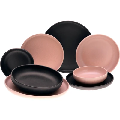 Abbildung von CreaTable Tafelservice &quot;Uno&quot;, (Set, 8 tlg.), seidenmatte Glasur