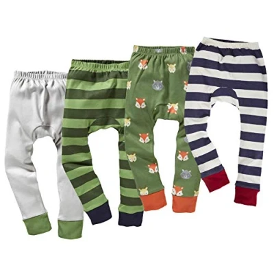 Abbildung von Bio Kinder Unterhose lang 100% Baumwolle (kbA) GOTS zertifiziert, Jungen 4er Set, 122/128