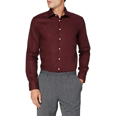 Abbildung von Seidensticker KENT Xslim FIT Businesshemd, Herren, Größe: 42, Bordeaux