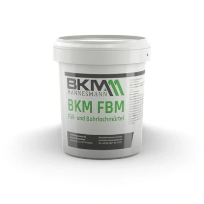Abbildung von BKM FBM Füll Bohrloch Mörtel 1 kg, schnell erhärtender mineralischer Trockenmörtel, reicht für ca. 50 Bohrlöcher