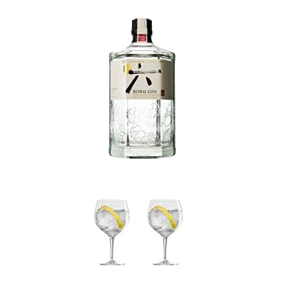 Abbildung von Roku Japanese Craft GIN 0,7 Liter + Ballon Bistro Cubata Glas 1 Stück