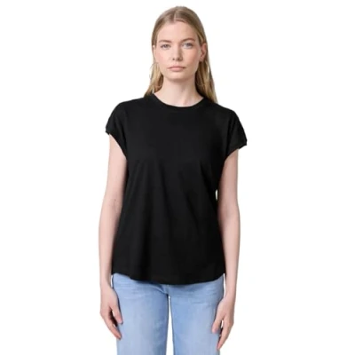 Abbildung von Street One Studio MIT Schulterdetail Tshirt basic, Damen, Größe: 38, Schwarz